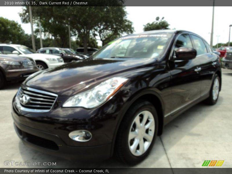 Dark Current Red / Chestnut 2010 Infiniti EX 35