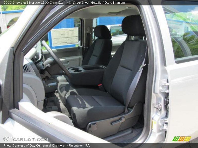 Sheer Silver Metallic / Dark Titanium 2011 Chevrolet Silverado 1500 Crew Cab 4x4