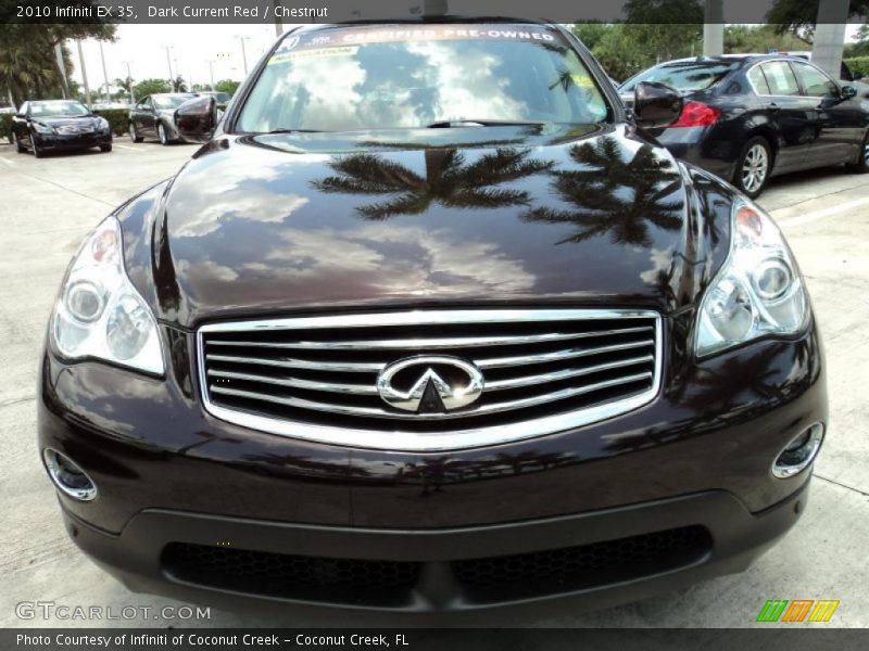 Dark Current Red / Chestnut 2010 Infiniti EX 35