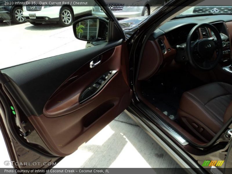 Dark Current Red / Chestnut 2010 Infiniti EX 35