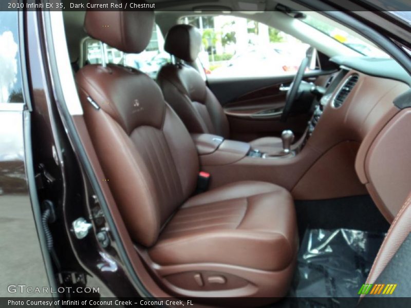 Dark Current Red / Chestnut 2010 Infiniti EX 35