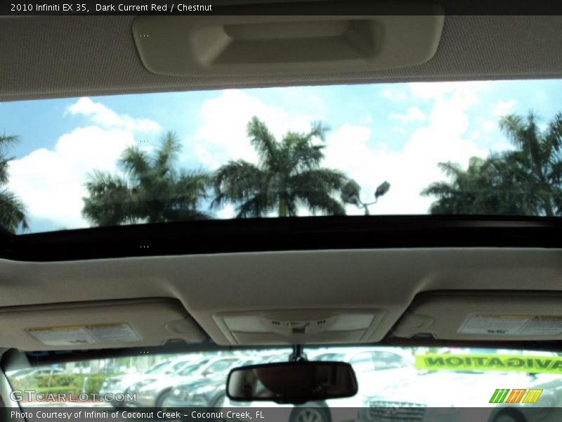 Dark Current Red / Chestnut 2010 Infiniti EX 35
