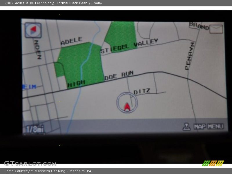 Formal Black Pearl / Ebony 2007 Acura MDX Technology
