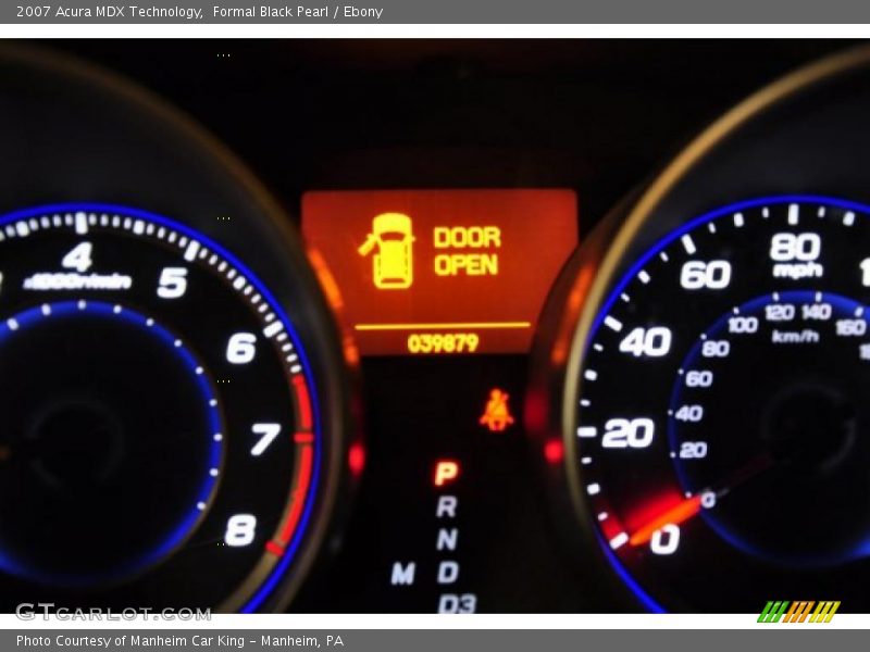 Formal Black Pearl / Ebony 2007 Acura MDX Technology