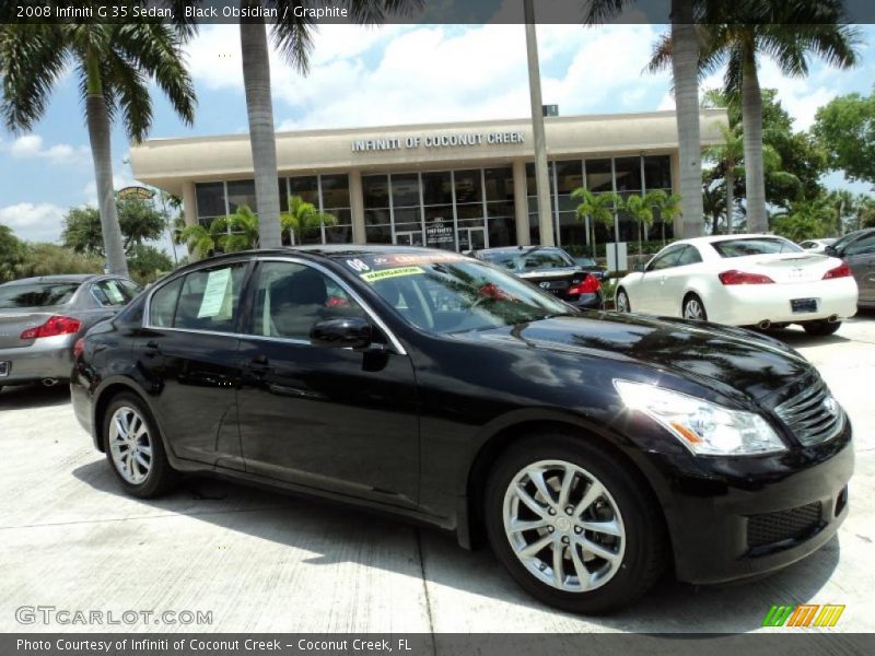 Black Obsidian / Graphite 2008 Infiniti G 35 Sedan