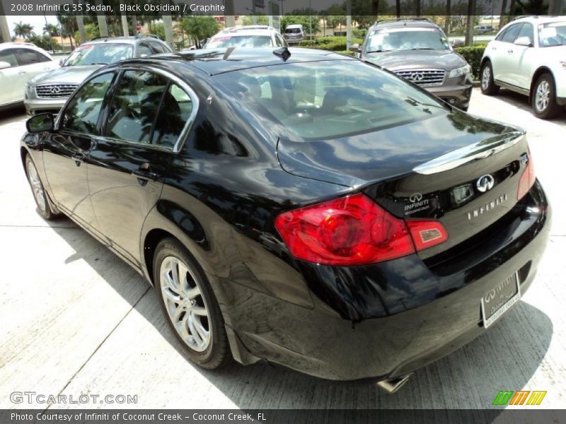 Black Obsidian / Graphite 2008 Infiniti G 35 Sedan