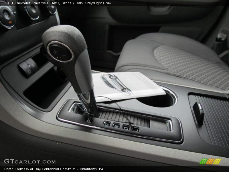 White / Dark Gray/Light Gray 2011 Chevrolet Traverse LS AWD