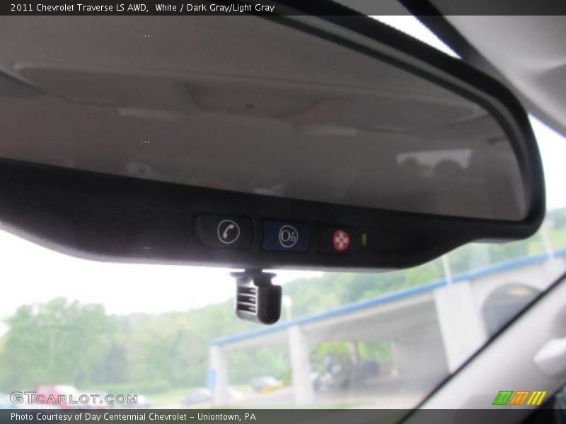 White / Dark Gray/Light Gray 2011 Chevrolet Traverse LS AWD