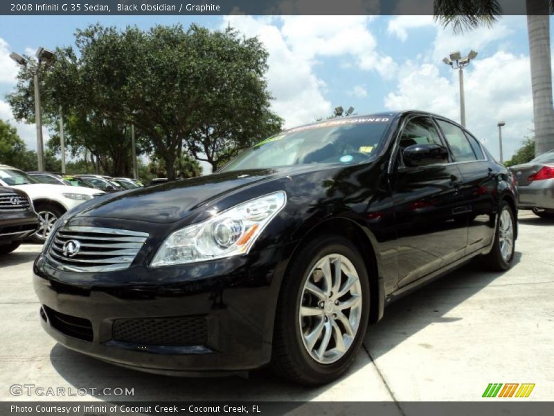 Black Obsidian / Graphite 2008 Infiniti G 35 Sedan