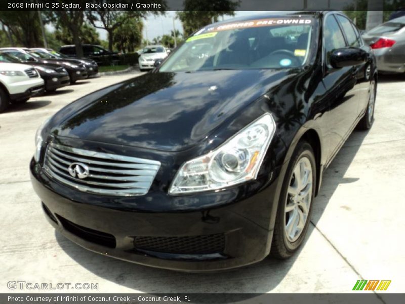 Black Obsidian / Graphite 2008 Infiniti G 35 Sedan