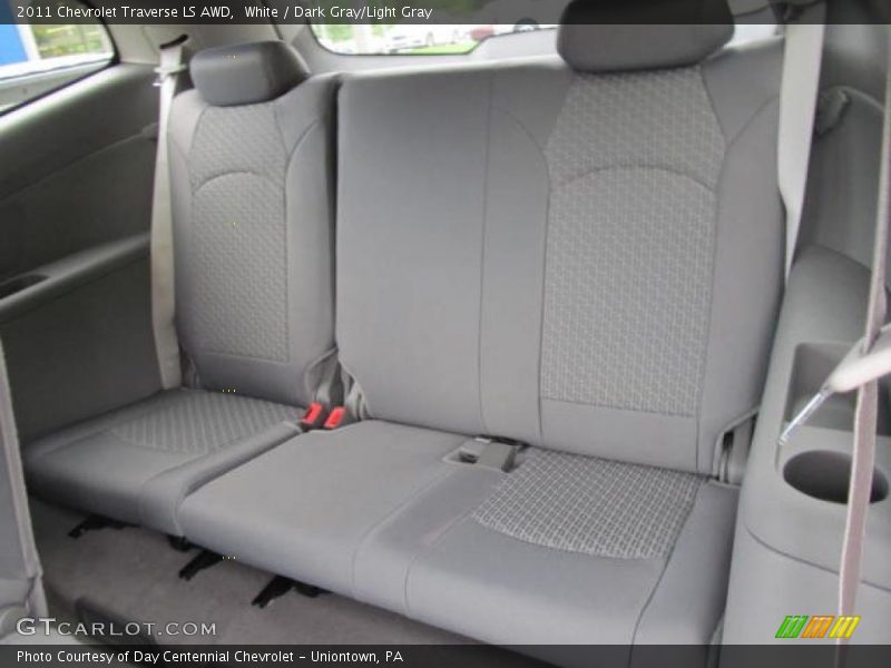 White / Dark Gray/Light Gray 2011 Chevrolet Traverse LS AWD