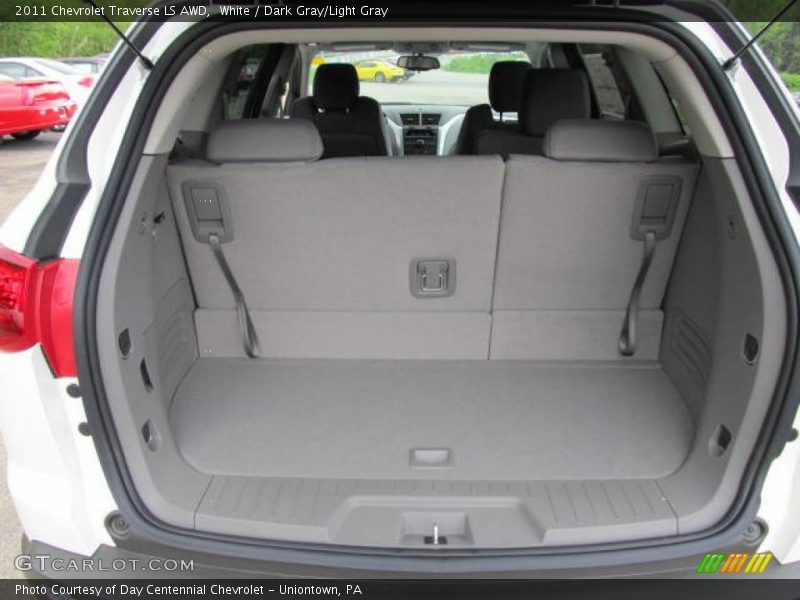 White / Dark Gray/Light Gray 2011 Chevrolet Traverse LS AWD