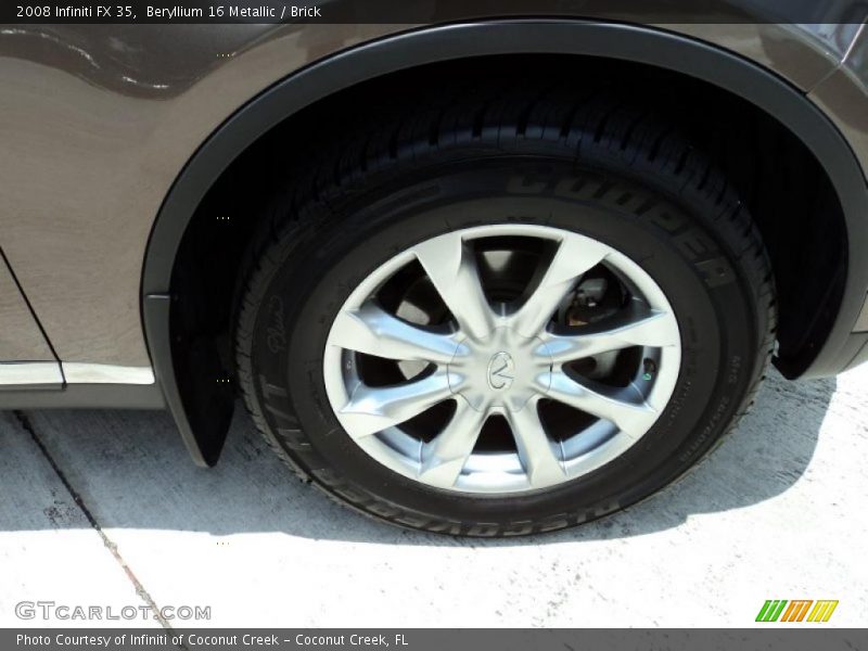 Beryllium 16 Metallic / Brick 2008 Infiniti FX 35