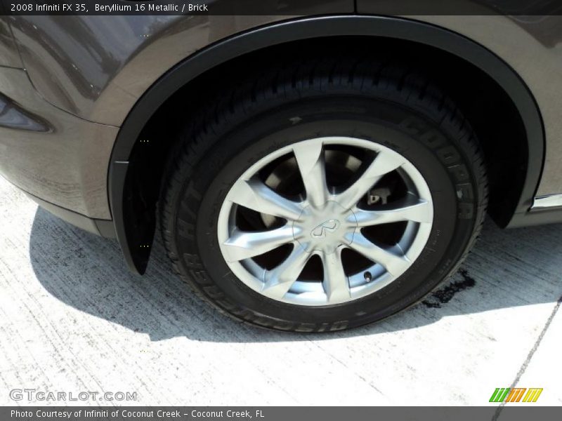 Beryllium 16 Metallic / Brick 2008 Infiniti FX 35