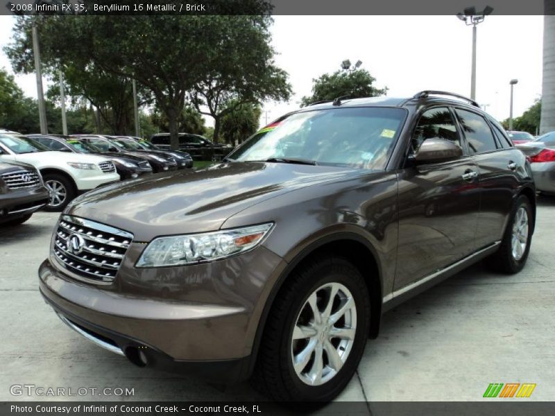 Beryllium 16 Metallic / Brick 2008 Infiniti FX 35
