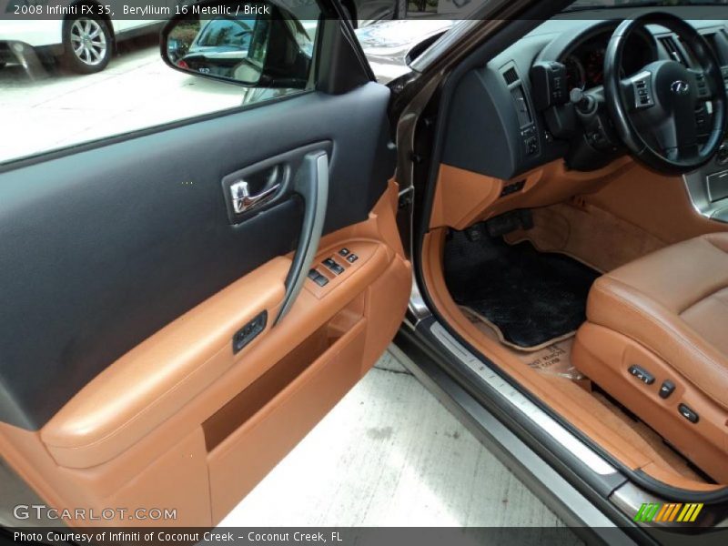 Beryllium 16 Metallic / Brick 2008 Infiniti FX 35