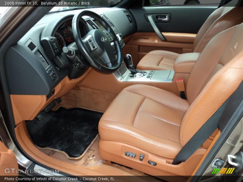 Beryllium 16 Metallic / Brick 2008 Infiniti FX 35