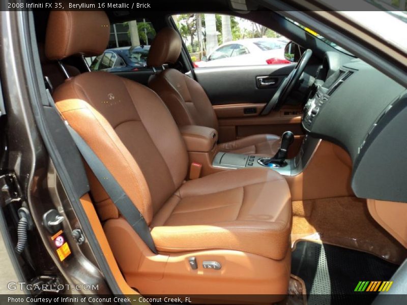 Beryllium 16 Metallic / Brick 2008 Infiniti FX 35