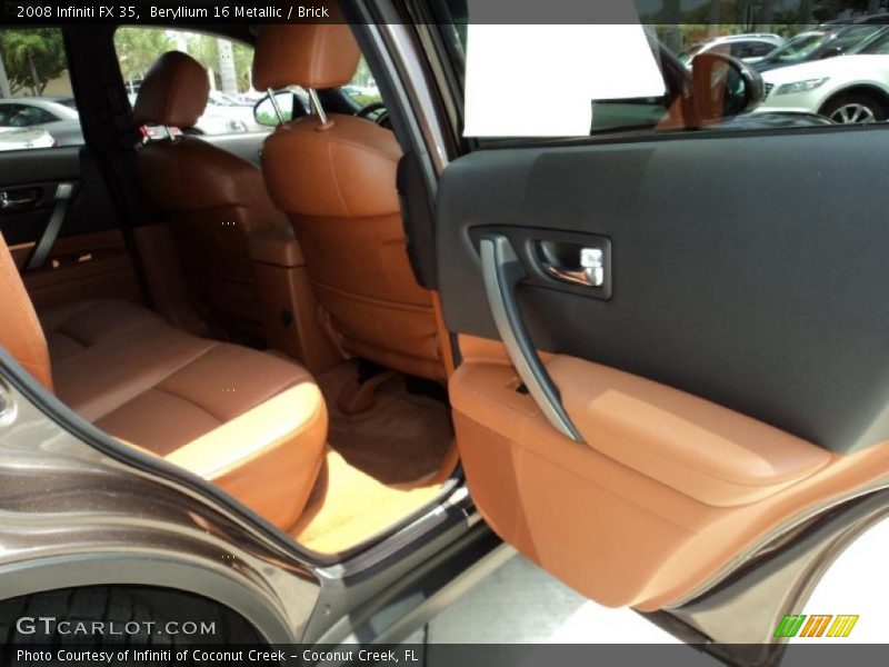 Beryllium 16 Metallic / Brick 2008 Infiniti FX 35