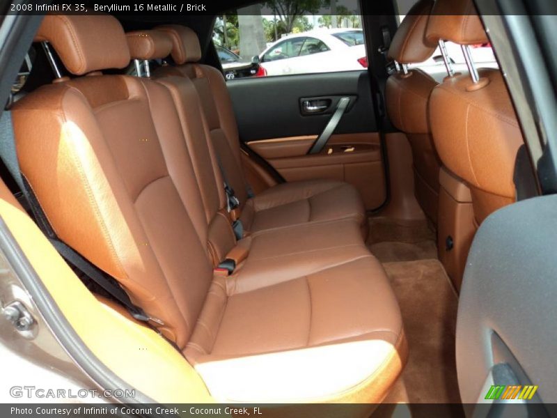 Beryllium 16 Metallic / Brick 2008 Infiniti FX 35