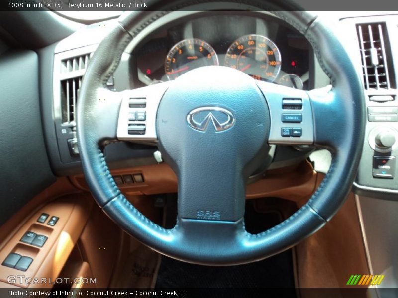 Beryllium 16 Metallic / Brick 2008 Infiniti FX 35
