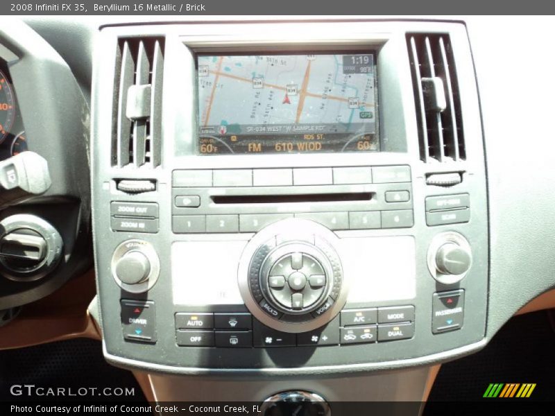 Beryllium 16 Metallic / Brick 2008 Infiniti FX 35