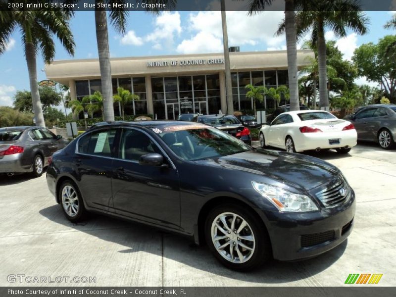 Blue Slate Metallic / Graphite 2008 Infiniti G 35 Sedan