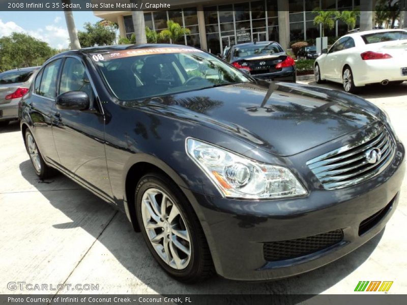 Blue Slate Metallic / Graphite 2008 Infiniti G 35 Sedan