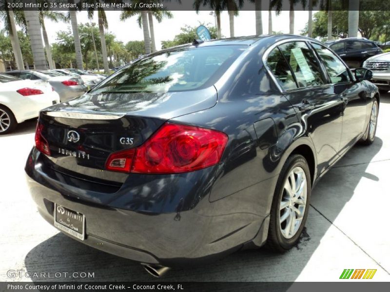 Blue Slate Metallic / Graphite 2008 Infiniti G 35 Sedan