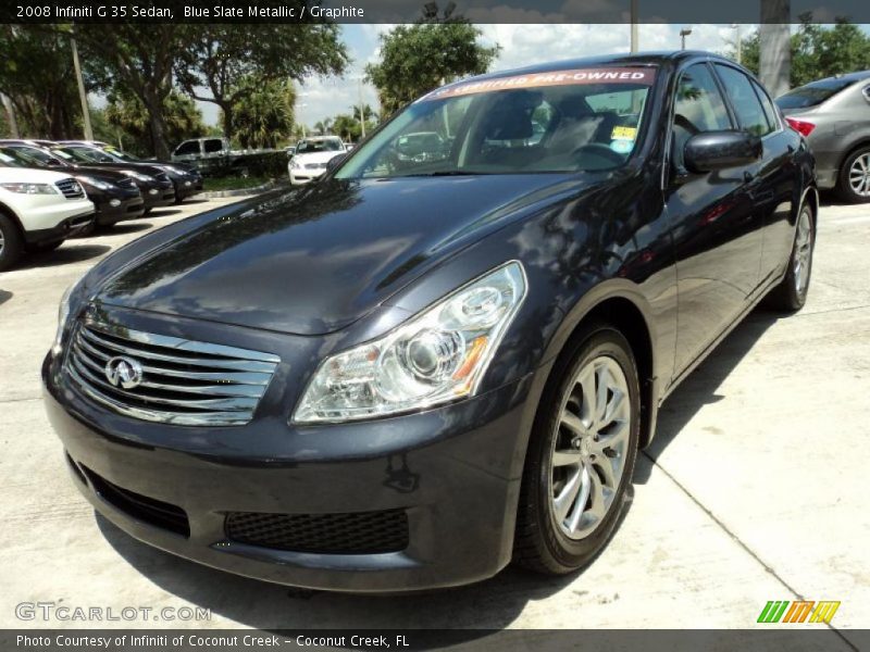 Blue Slate Metallic / Graphite 2008 Infiniti G 35 Sedan