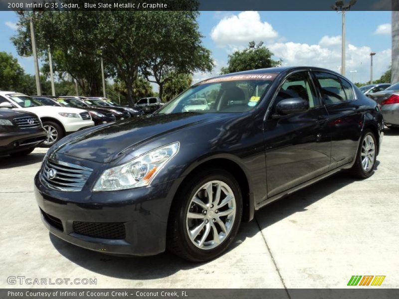 Blue Slate Metallic / Graphite 2008 Infiniti G 35 Sedan