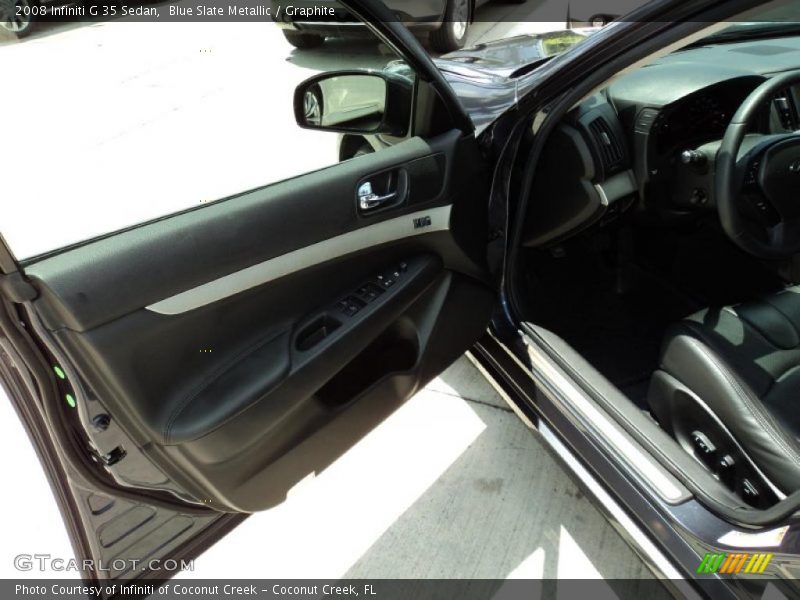 Blue Slate Metallic / Graphite 2008 Infiniti G 35 Sedan