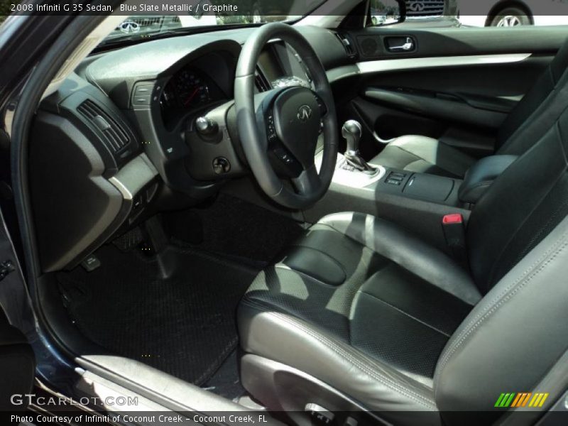 Blue Slate Metallic / Graphite 2008 Infiniti G 35 Sedan