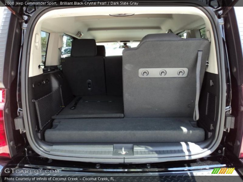 Brilliant Black Crystal Pearl / Dark Slate Gray 2008 Jeep Commander Sport