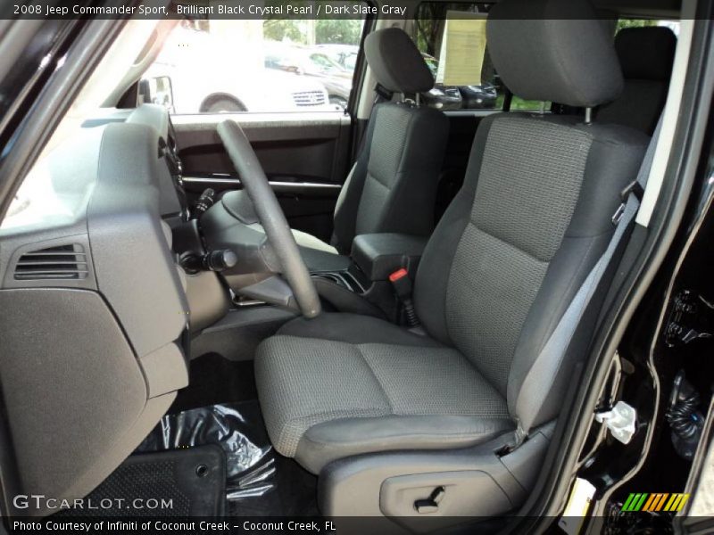 Brilliant Black Crystal Pearl / Dark Slate Gray 2008 Jeep Commander Sport