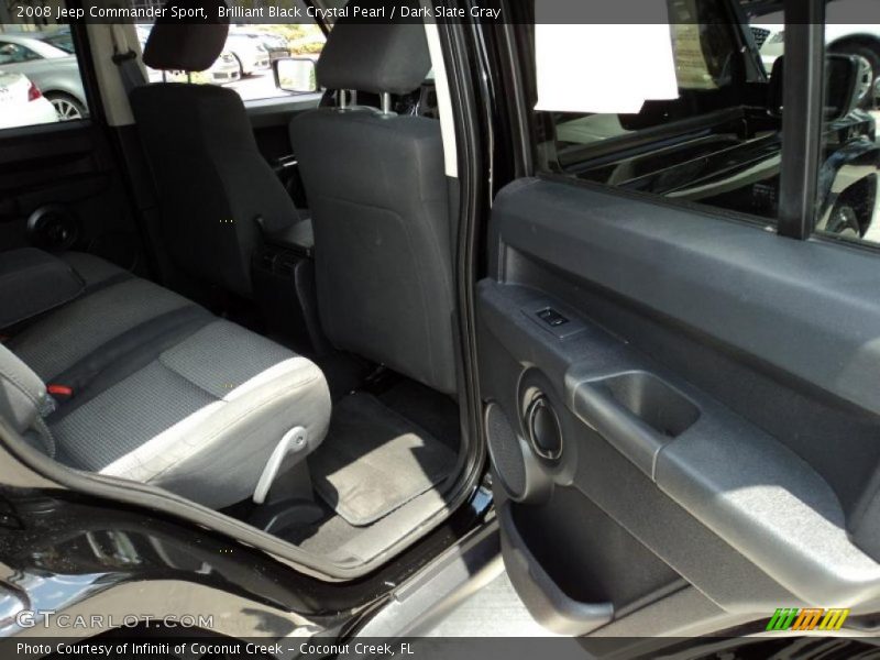 Brilliant Black Crystal Pearl / Dark Slate Gray 2008 Jeep Commander Sport