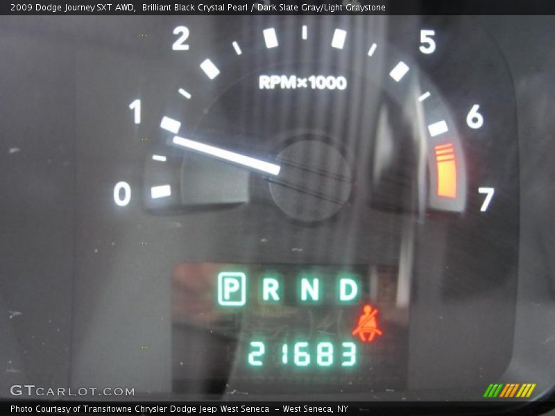 Brilliant Black Crystal Pearl / Dark Slate Gray/Light Graystone 2009 Dodge Journey SXT AWD