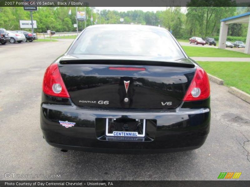 Black / Ebony 2007 Pontiac G6 V6 Sedan