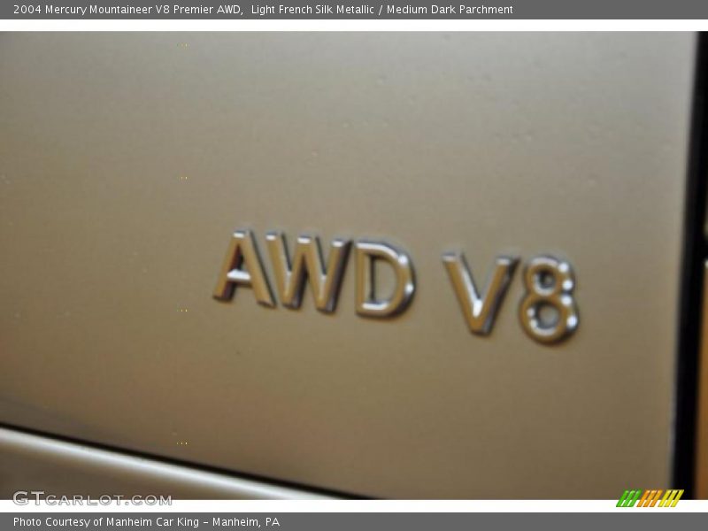 Light French Silk Metallic / Medium Dark Parchment 2004 Mercury Mountaineer V8 Premier AWD