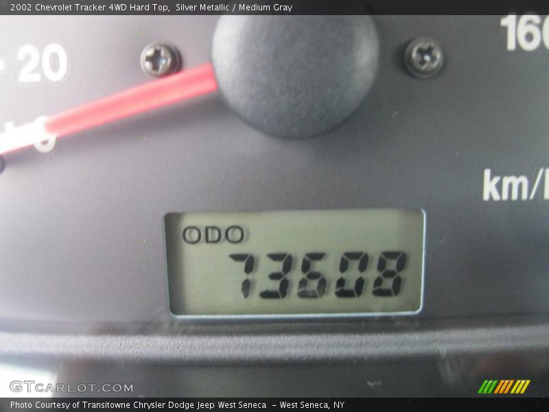 Silver Metallic / Medium Gray 2002 Chevrolet Tracker 4WD Hard Top