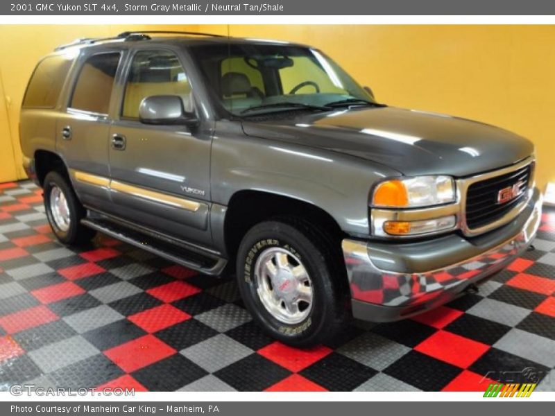 Storm Gray Metallic / Neutral Tan/Shale 2001 GMC Yukon SLT 4x4