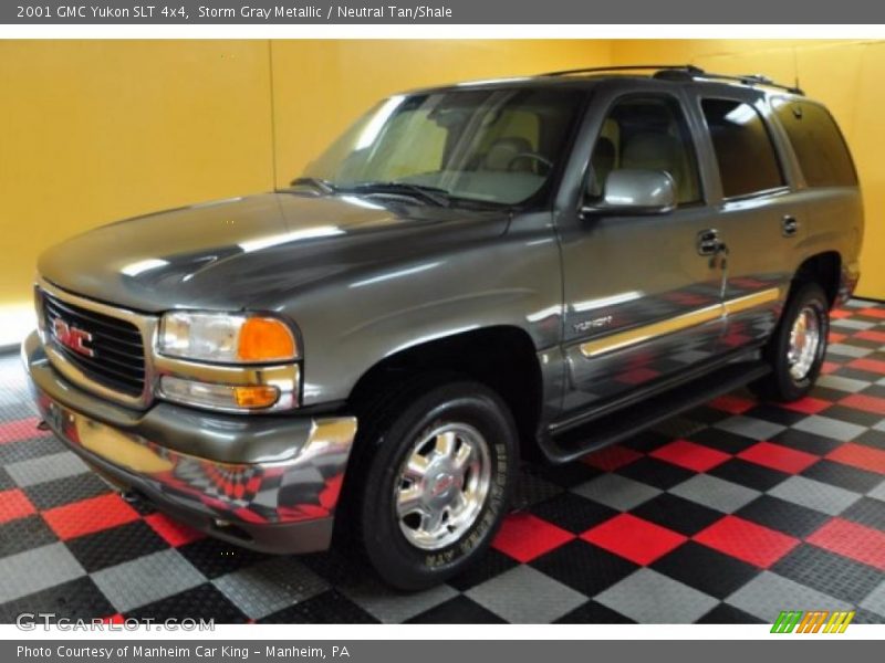 Storm Gray Metallic / Neutral Tan/Shale 2001 GMC Yukon SLT 4x4