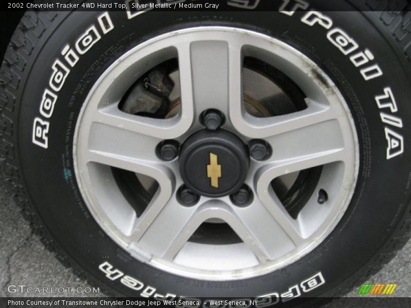 Silver Metallic / Medium Gray 2002 Chevrolet Tracker 4WD Hard Top