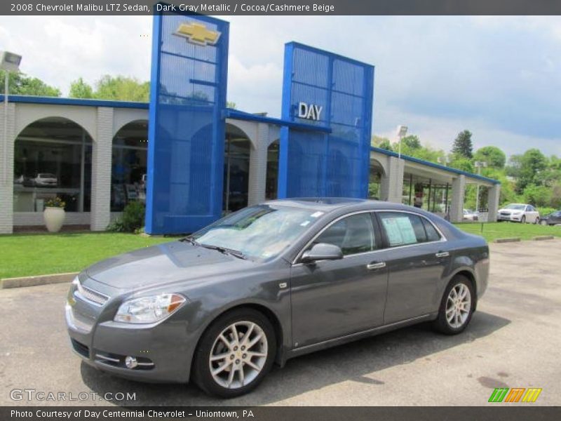Dark Gray Metallic / Cocoa/Cashmere Beige 2008 Chevrolet Malibu LTZ Sedan