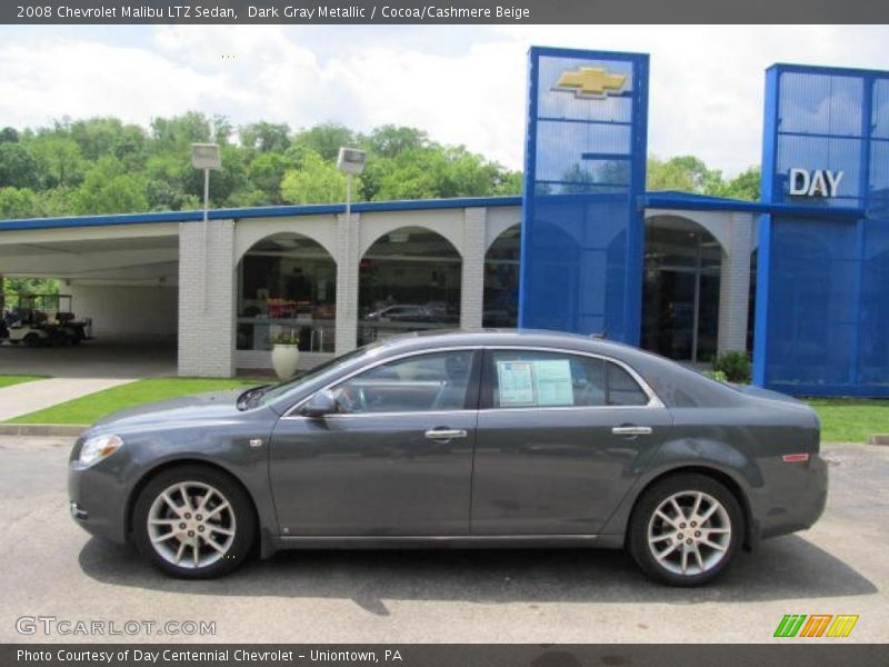 Dark Gray Metallic / Cocoa/Cashmere Beige 2008 Chevrolet Malibu LTZ Sedan