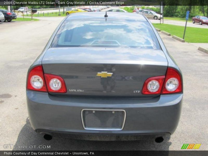 Dark Gray Metallic / Cocoa/Cashmere Beige 2008 Chevrolet Malibu LTZ Sedan