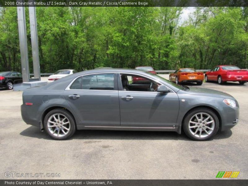 Dark Gray Metallic / Cocoa/Cashmere Beige 2008 Chevrolet Malibu LTZ Sedan