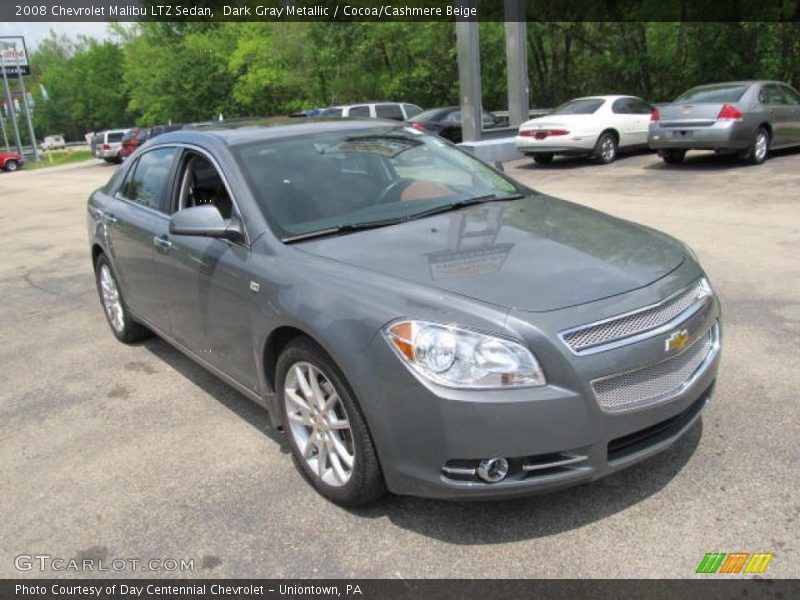 Dark Gray Metallic / Cocoa/Cashmere Beige 2008 Chevrolet Malibu LTZ Sedan