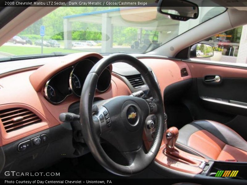Dark Gray Metallic / Cocoa/Cashmere Beige 2008 Chevrolet Malibu LTZ Sedan