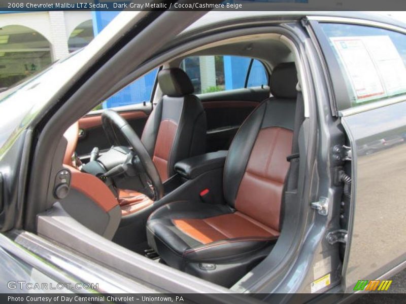 Dark Gray Metallic / Cocoa/Cashmere Beige 2008 Chevrolet Malibu LTZ Sedan